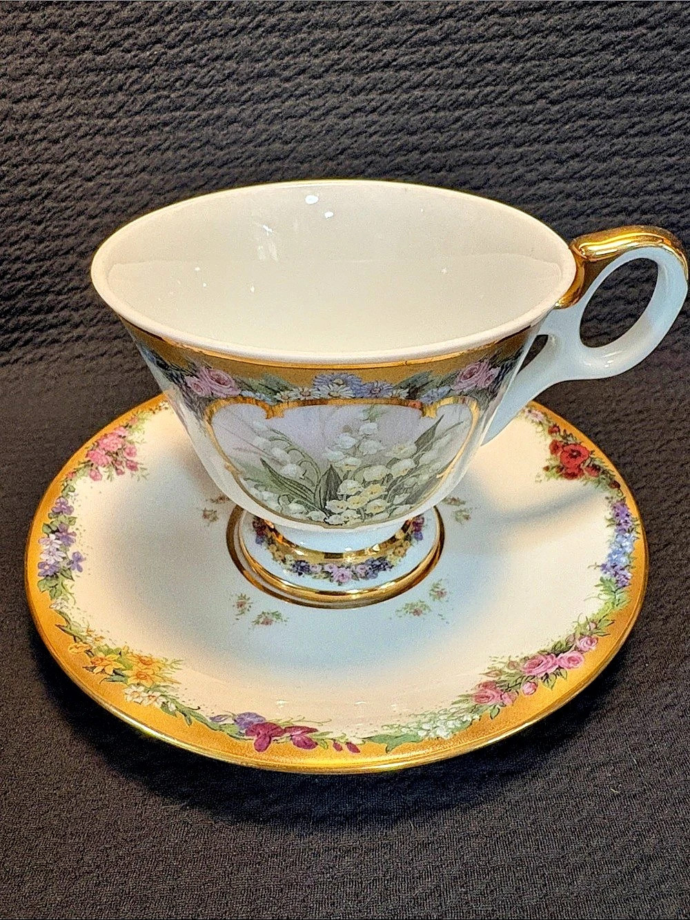 Bradford Exchange Lily of the Valley in Lena Liu's Flower of the Month Floral Te